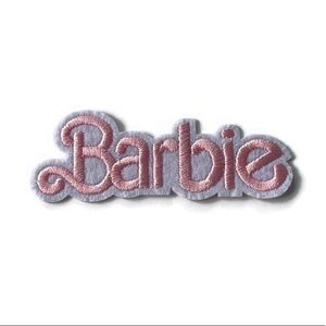 Barbie Pink Embroidered Patch